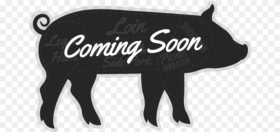 Pok Meat Map Coming Soon Signage, Animal, Boar, Hog, Mammal Free Png