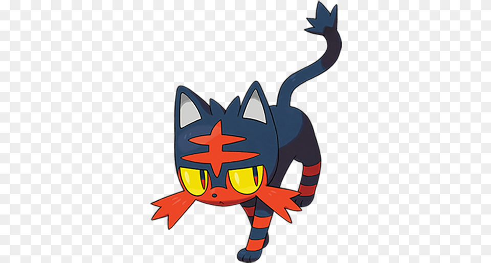Pok Mon Sun And Moon Red Blue Pokemon Sun And Moon Litten Free Png
