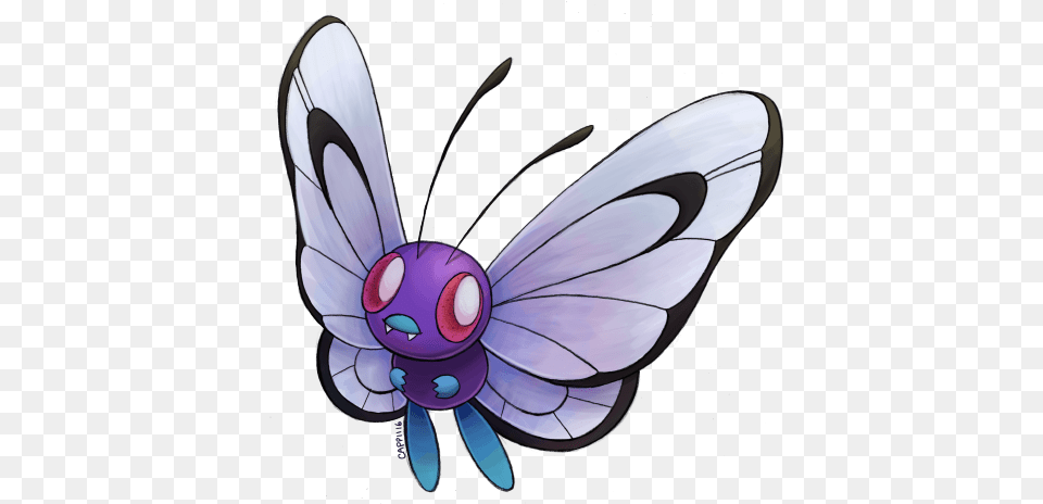 Pokcember Day Butterfree Art, Animal, Bee, Insect, Invertebrate Png