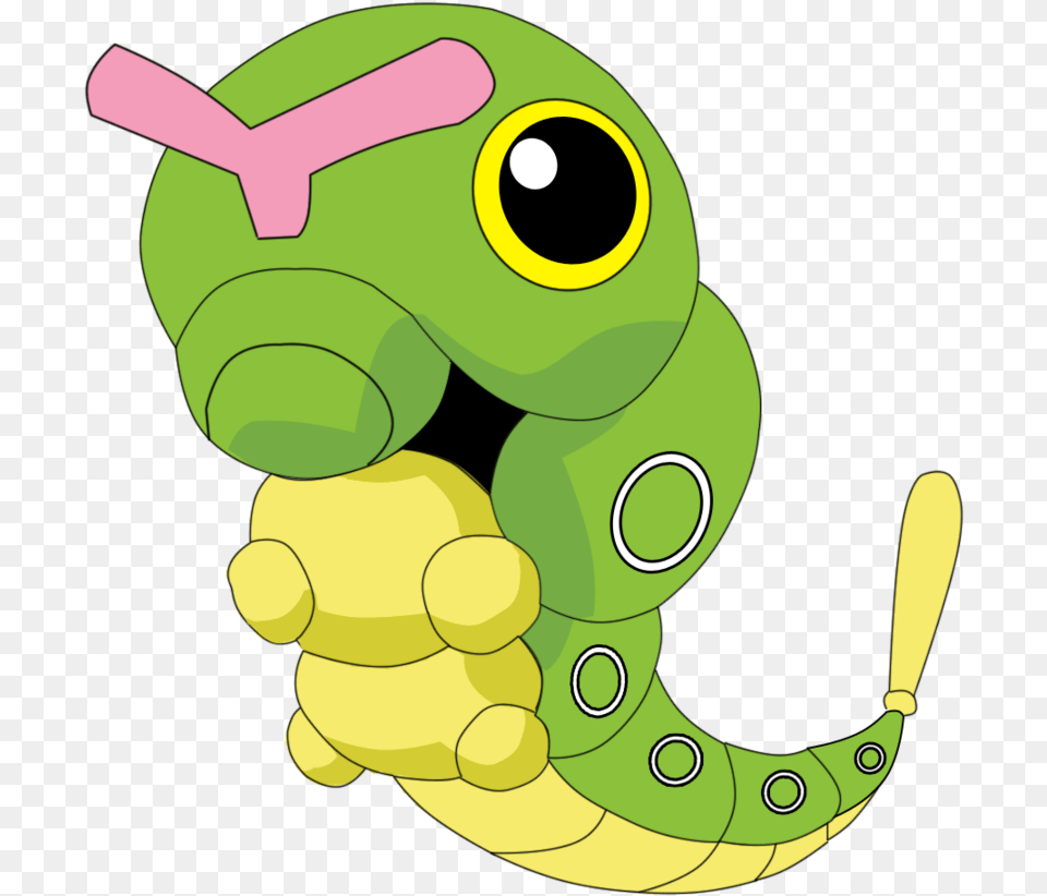 Pokeball Clipart Transparent Background Shiny Caterpie, Animal, Lizard, Reptile, Nature Free Png Download