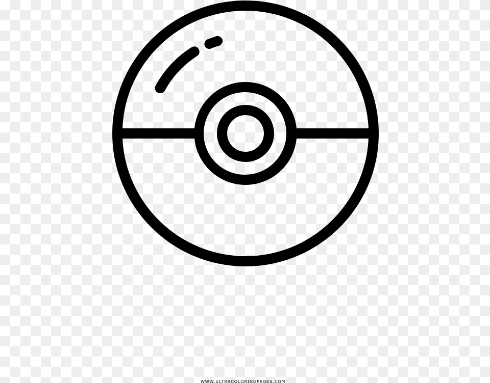 Pokeball Coloring, Gray Png Image