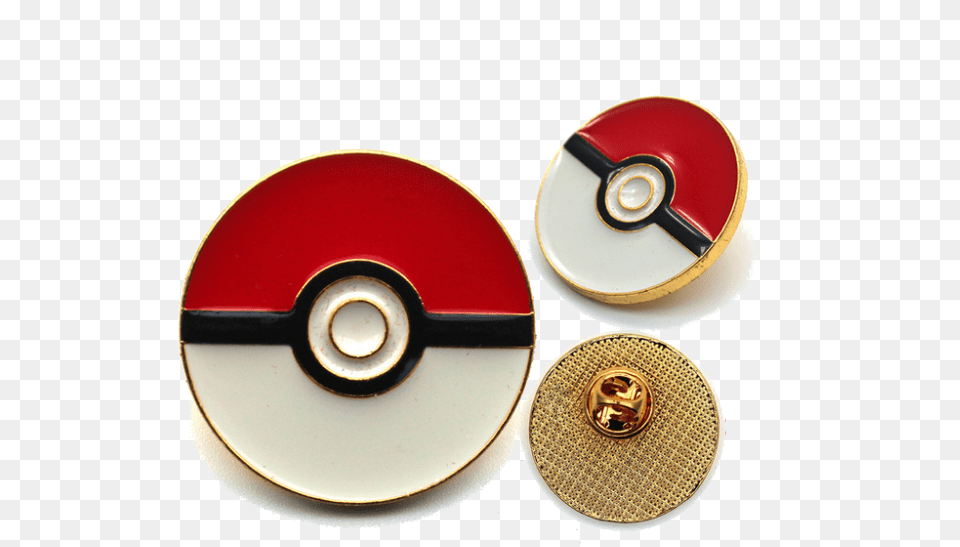 Pokeball Pin Gold Poke Ball, Disk, Dvd, Smoke Pipe Free Png Download