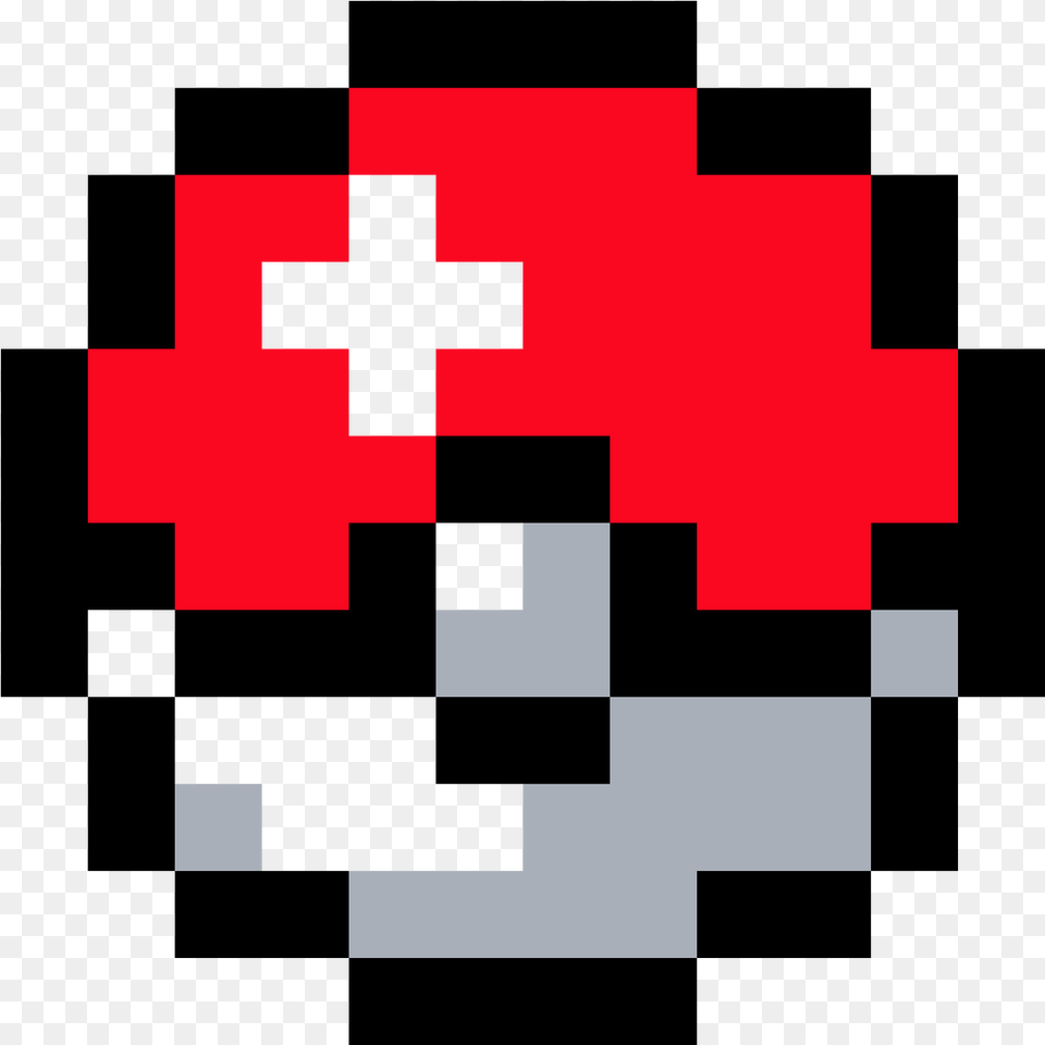 Pokeball Pixel Art, First Aid, Logo Free Png Download