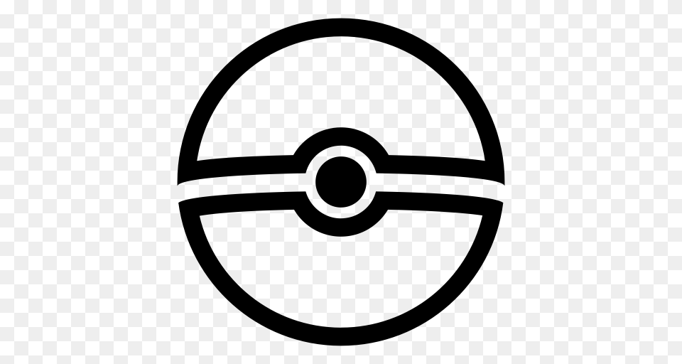 Pokeball Transparent Image Vector Clipart, Gray Png