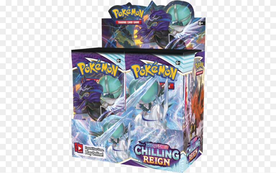 Pokecard Collector Pokemon Chilling Reign Booster Box, Book, Comics, Publication Free Png