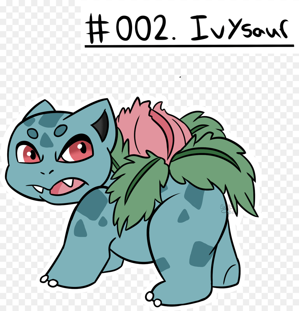 Pokedex 002 Ivysaur Cartoon, Book, Comics, Publication, Art Png Image