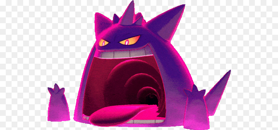 Pokedex Entry 094 Pokemon Heavens Gmax Gengar, Purple, Cartoon, Animal, Fish Free Transparent Png