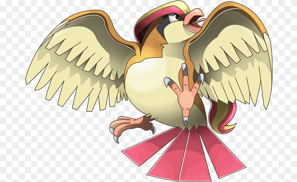 Pokemon 2018 Shiny Pidgeot Pokedex Illustration, Animal, Bird, Vulture Png Image