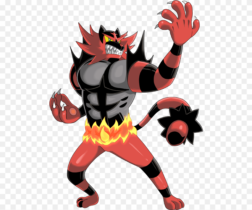 Pokemon 727 Incineroar Pokedex Pokemon Incineroar, Electronics, Hardware, Person Free Transparent Png