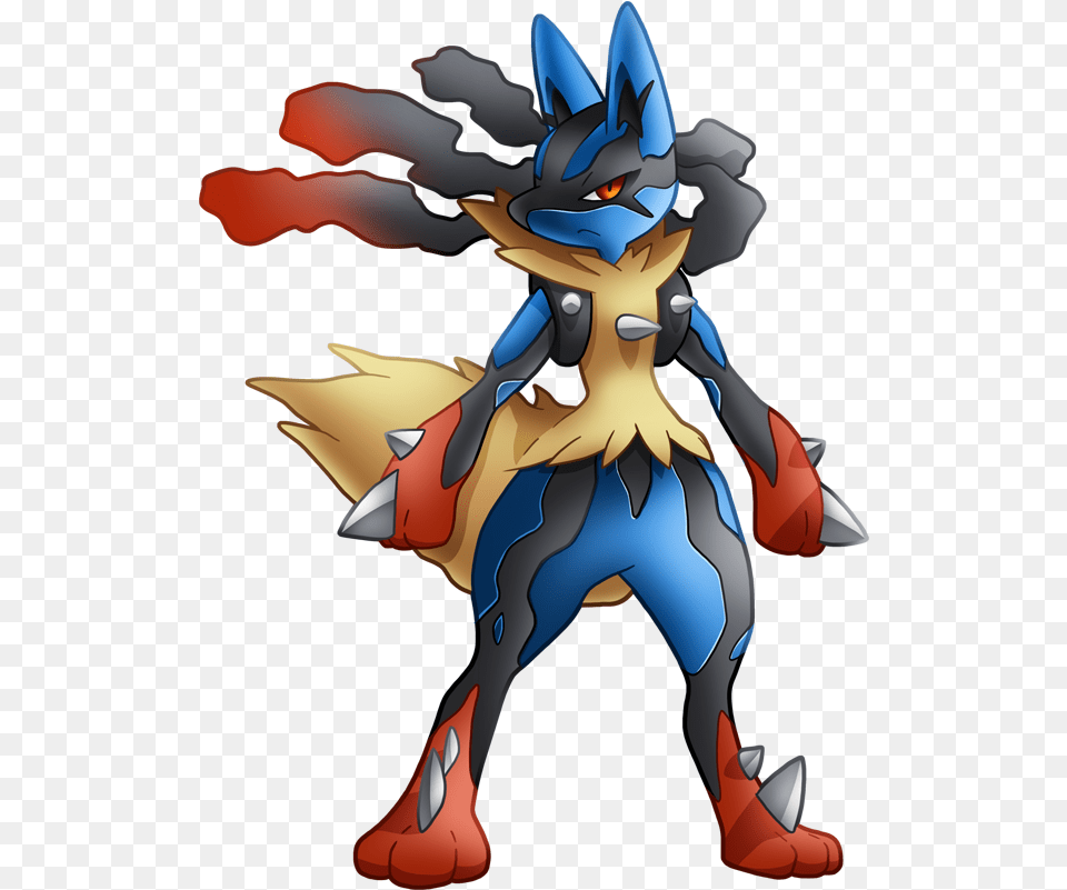 Pokemon 8448 Mega Lucario Pokedex Mega Lucario, Book, Comics, Publication, Baby Free Png