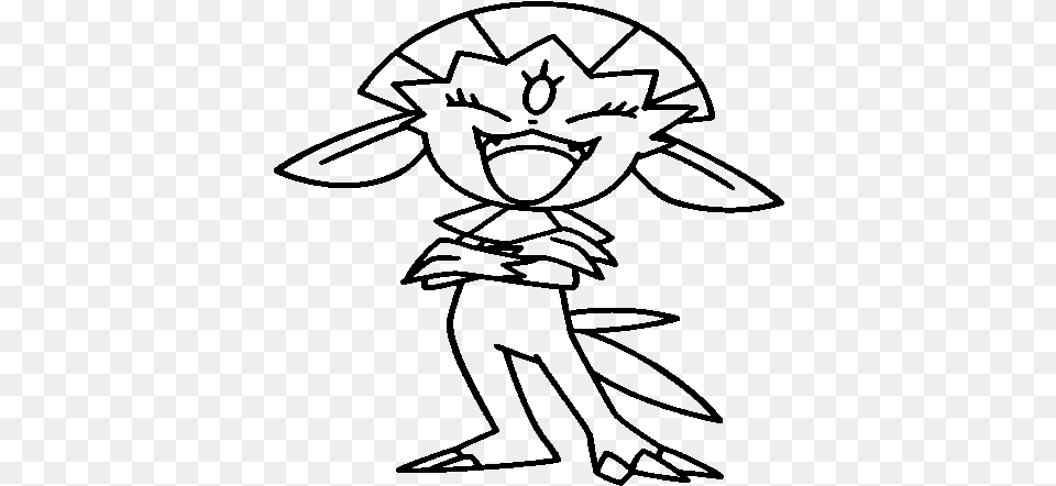 Pokemon 98 Pokemon Coloring Pages Weavile, Gray Png