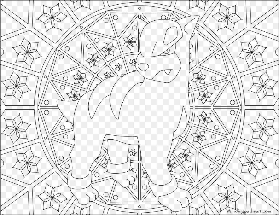 Pokemon Adult Coloring Page, Gray Png Image