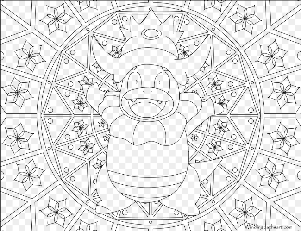 Pokemon Adult Coloring Page, Gray Free Png Download