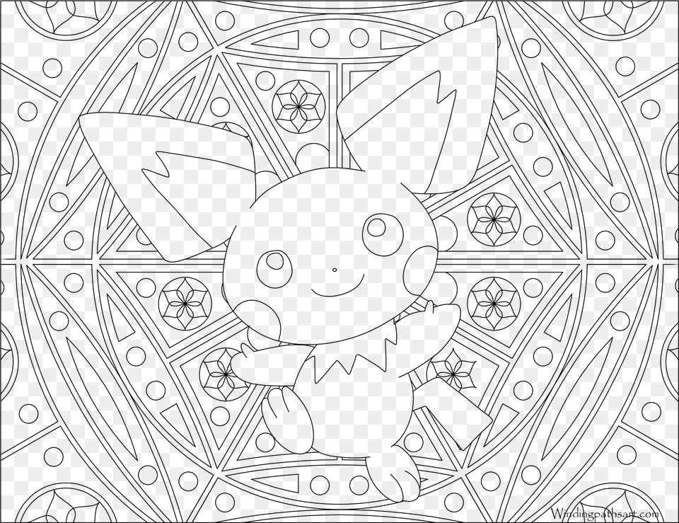 Pokemon Adult Coloring Pages, Gray Free Transparent Png