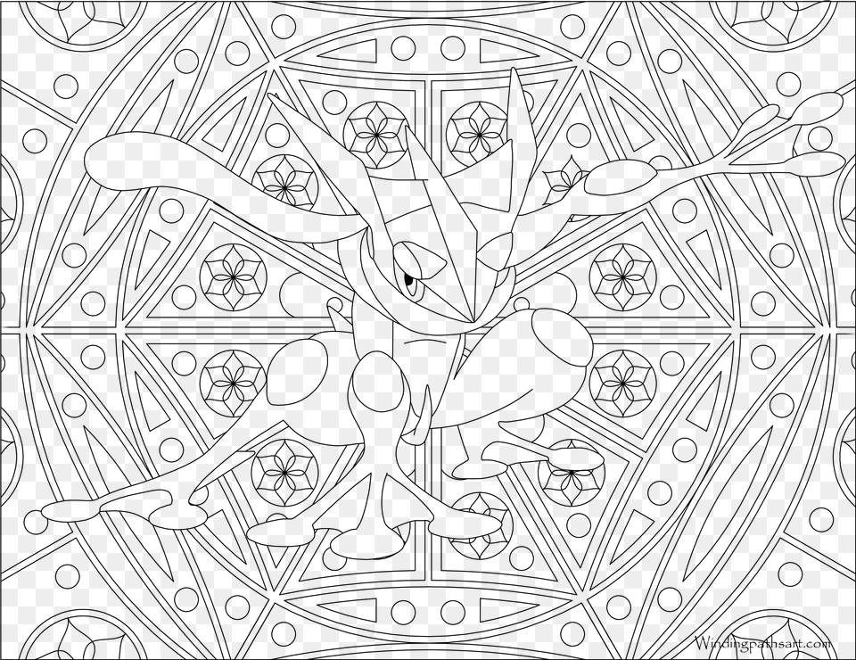 Pokemon Adult Coloring Pages, Gray Free Png