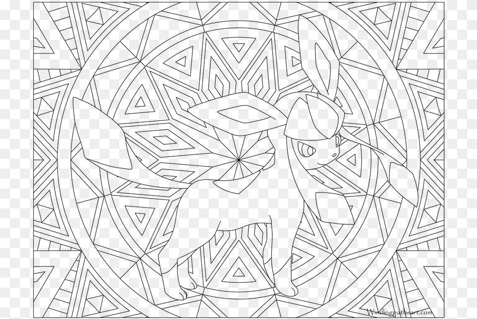 Pokemon Adult Coloring Pages, Gray Free Transparent Png
