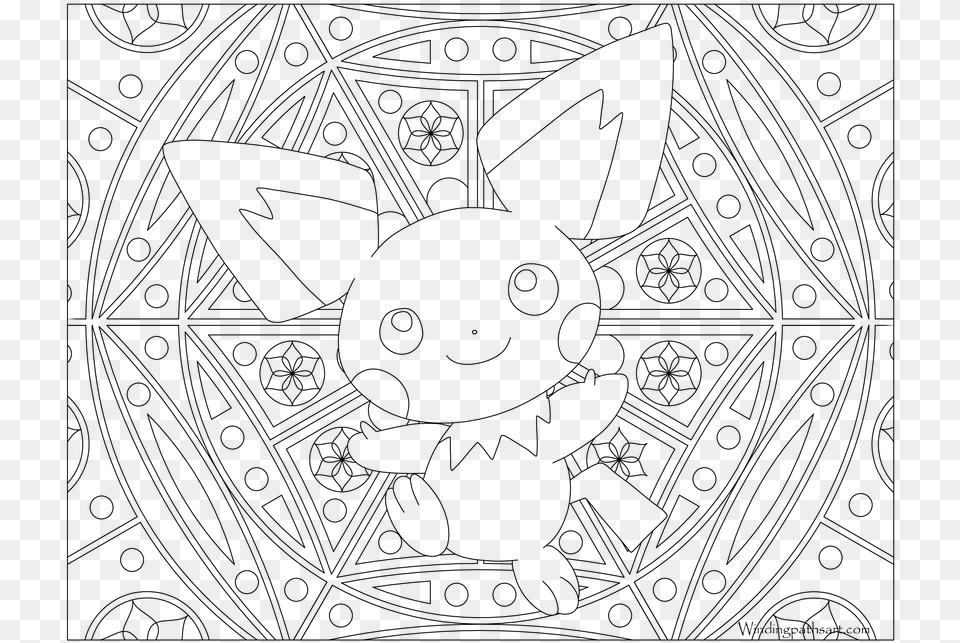 Pokemon Adult Coloring Pages, Gray Free Png Download