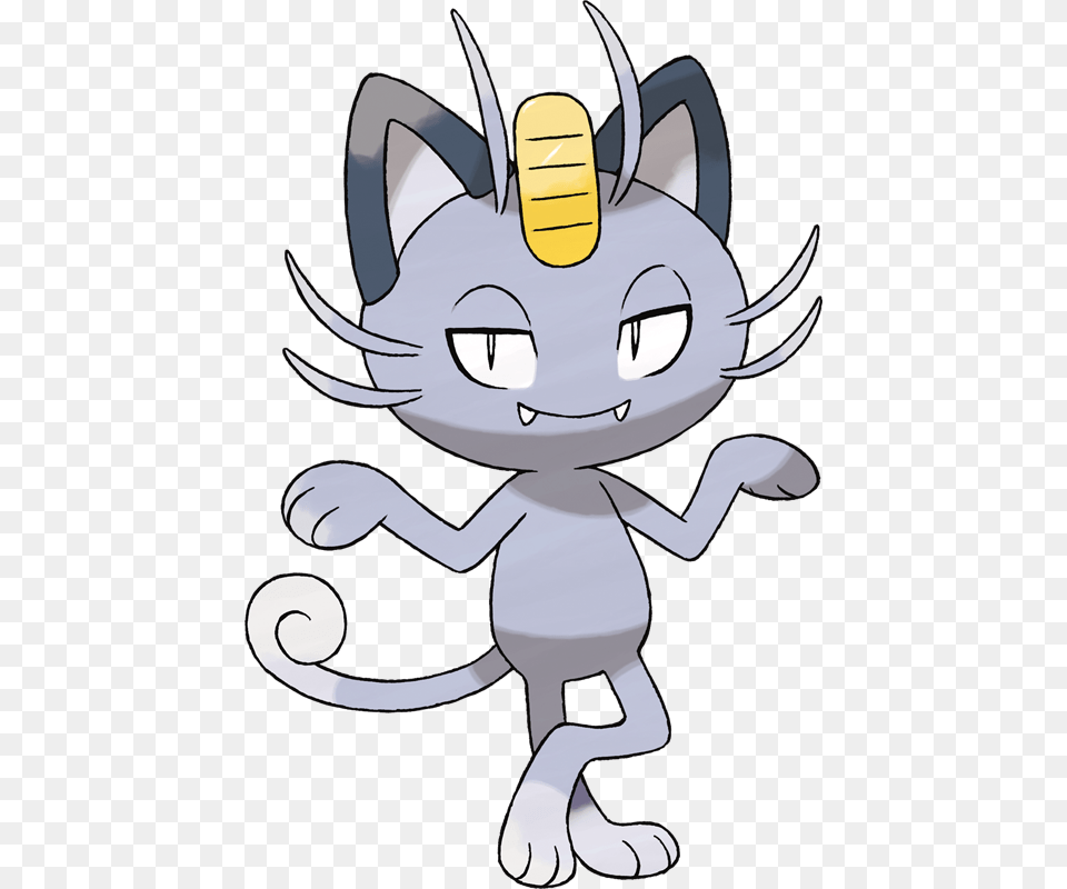 Pokemon Alolan Meowth Pokedex Evolution Moves Location Stats, Baby, Person, Cartoon, Face Png Image