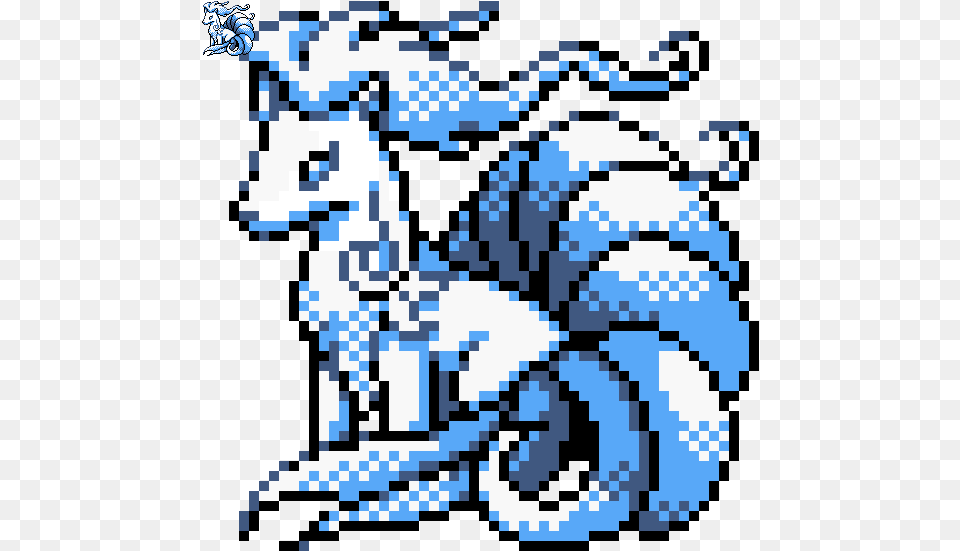 Pokemon Alolan Vulpix Pixel Art, Qr Code, Animal, Mammal Png Image