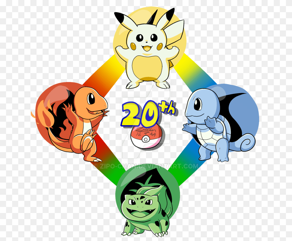 Pokemon Anniversary Drawing, Book, Comics, Publication, Baby Free Transparent Png