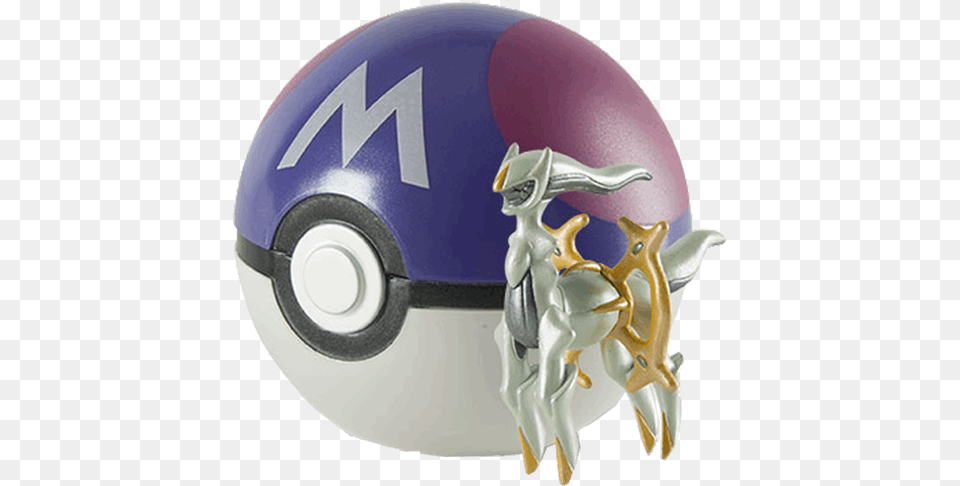 Pokemon Arceus U0026 Master Ball Clip N Carry Mythical Poke Ball Set Arceus Pokeball, Helmet, Playing American Football, Person, American Football Free Png Download