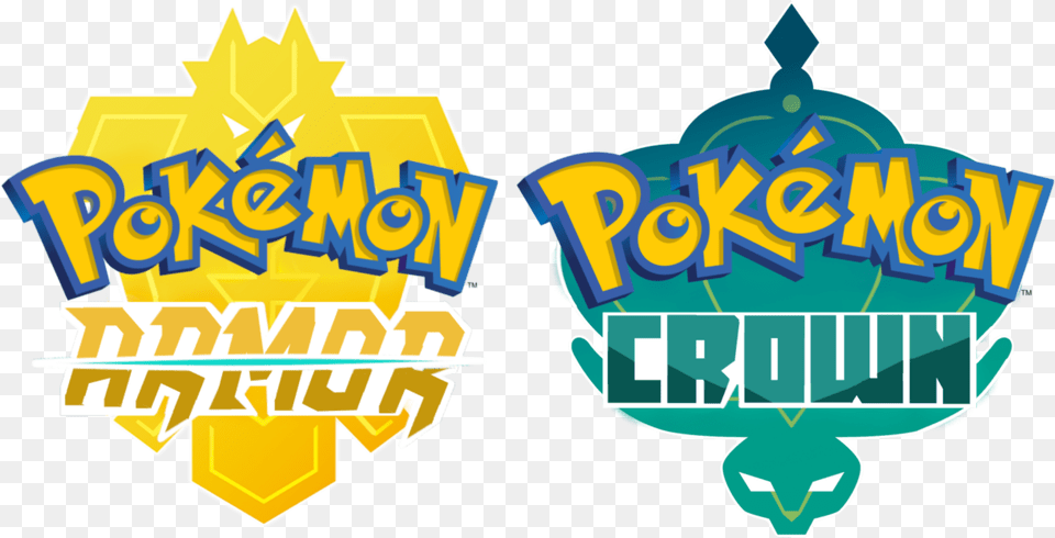 Pokemon Armor And Crown Logos Pokmon Sword Shield Isle Of Armor And The Crown Tundra, Logo, Bulldozer, Machine Free Transparent Png