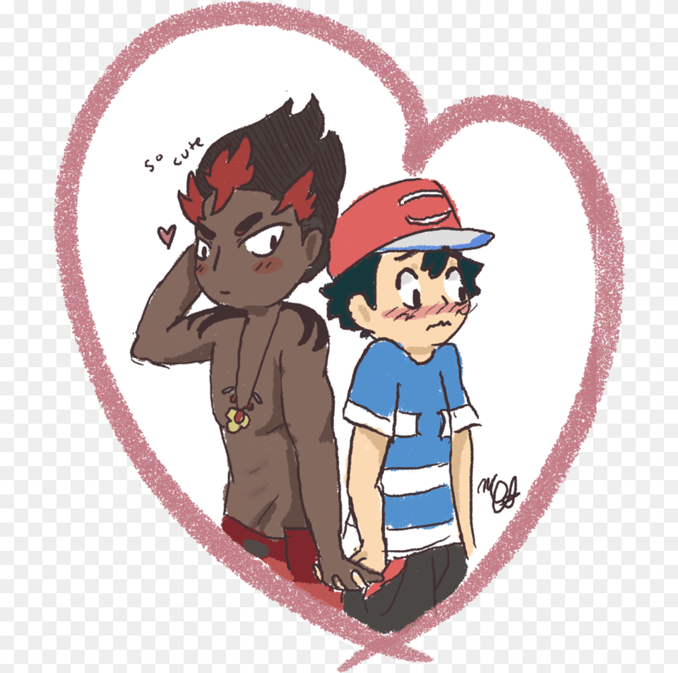 Pokemon Ash And Kiawe Transparent Pokemon Ash And Kiawe, Book, Comics, Publication, Baby Png