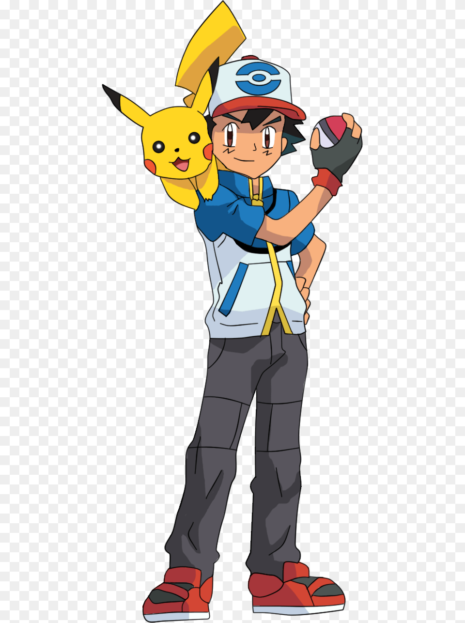 Pokemon Ash Clipart, Book, Publication, Comics, Child Free Png