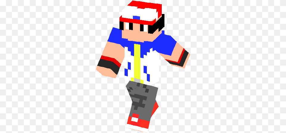 Pokemon Ash Skin Minecraft Skins Fictional Character, Baby, Person Png Image