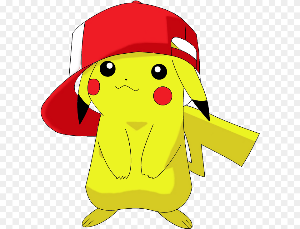 Pokemon Ashhat Pikachu Ash Hat Freetoedit Pikachu With Red Hat, Clothing, Nature, Outdoors, Snow Png
