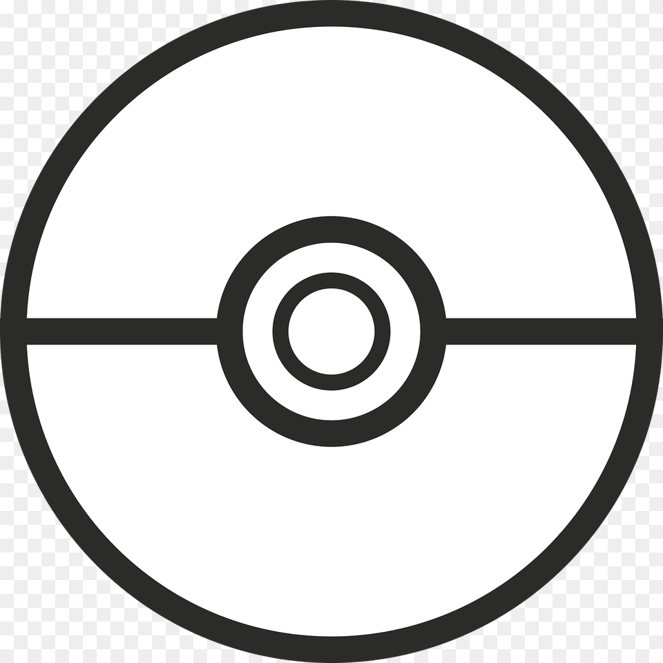 Pokemon Ball Black And White, Disk, Dvd Free Png