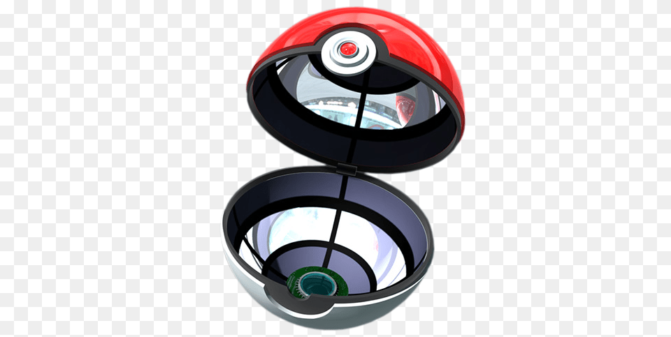 Pokemon Ball Open Image, Lighting, Helmet, Disk Free Png Download