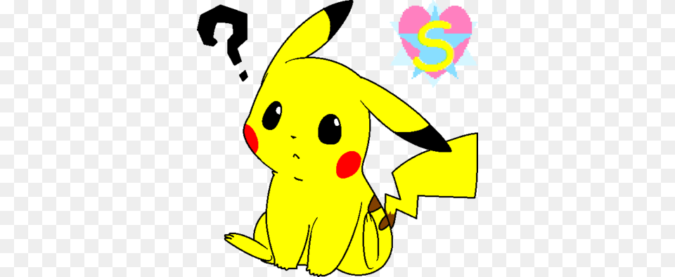 Pokemon Base 7 Pikachu With A Question By Starlinesparkle896 Dibujos De Cubismo Picachu, Animal, Fish, Sea Life, Shark Png Image