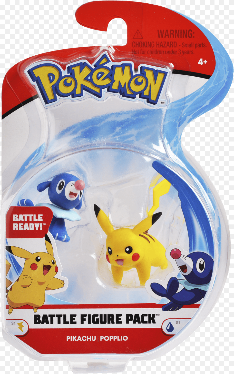 Pokemon Battle Figure Pack Pikachu E Popplio New Legendary Pokemon Toys, Toy, Animal, Bird, Penguin Png