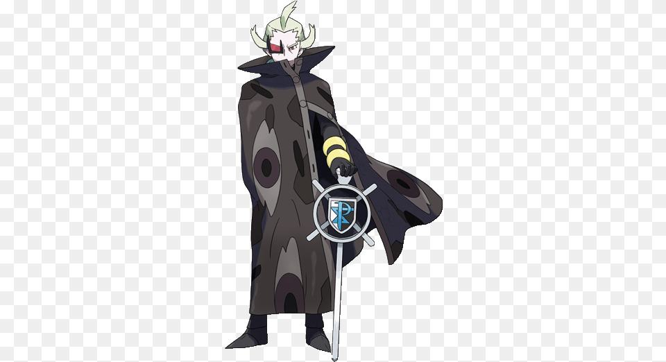Pokemon Black And White 2 Ghetsis, Sword, Weapon, Person, Clothing Free Transparent Png
