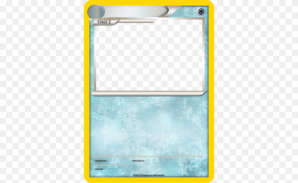 Pokemon Blank Card Template Water Type Pokemon Card Template, Page, Text, File, Electronics Png Image