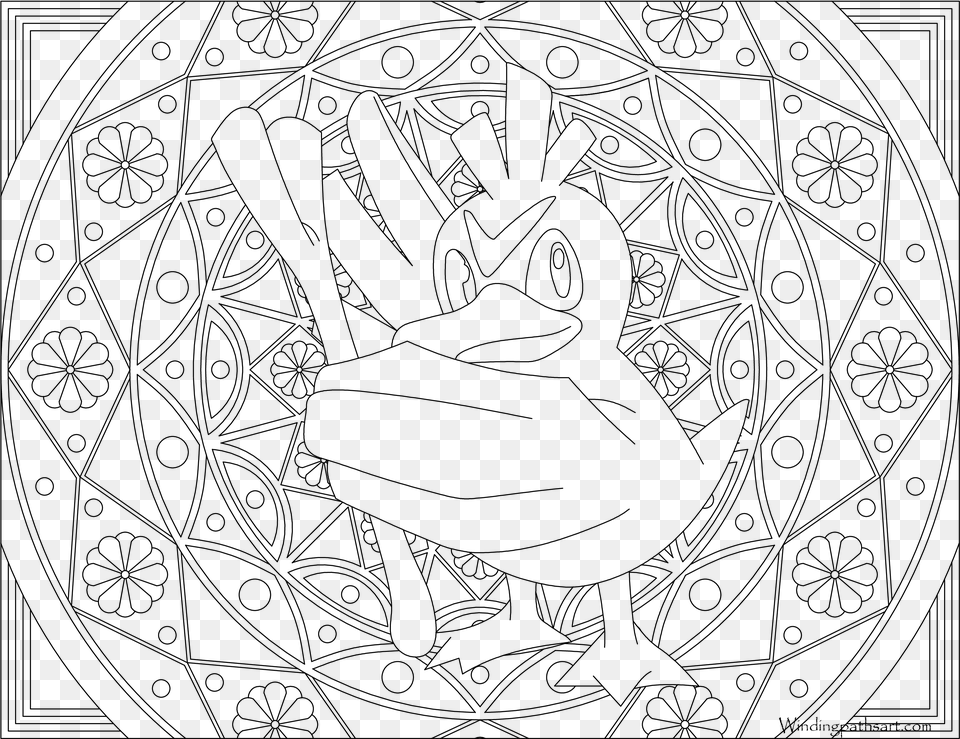 Pokemon Blissey Coloring Page, Gray Free Png