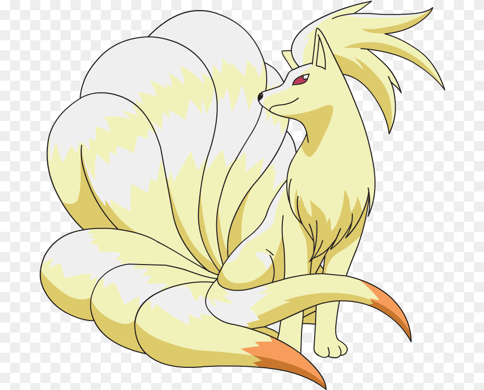 Pokemon Blog Post Number 010 Fire Type Pokemon Ninetails, Animal, Fish, Sea Life, Shark Free Png Download