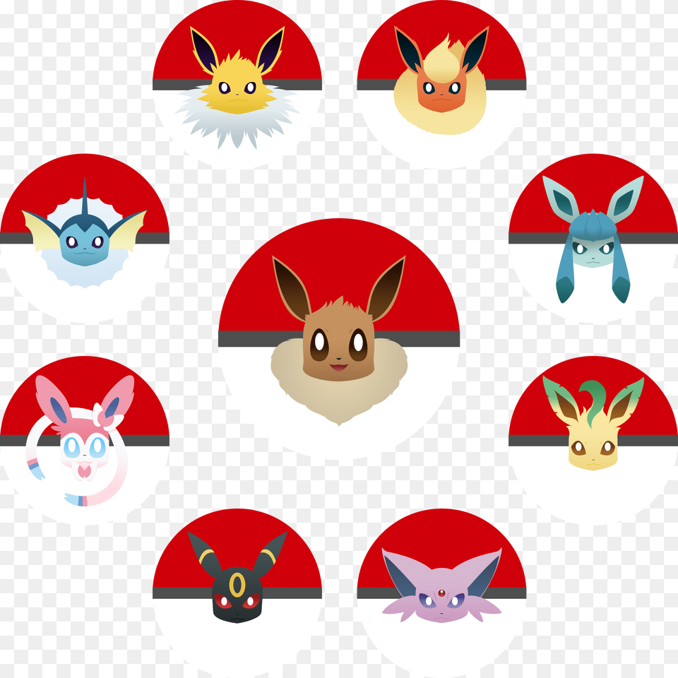 Pokemon Button Set, Animal, Cat, Mammal, Pet Free Transparent Png