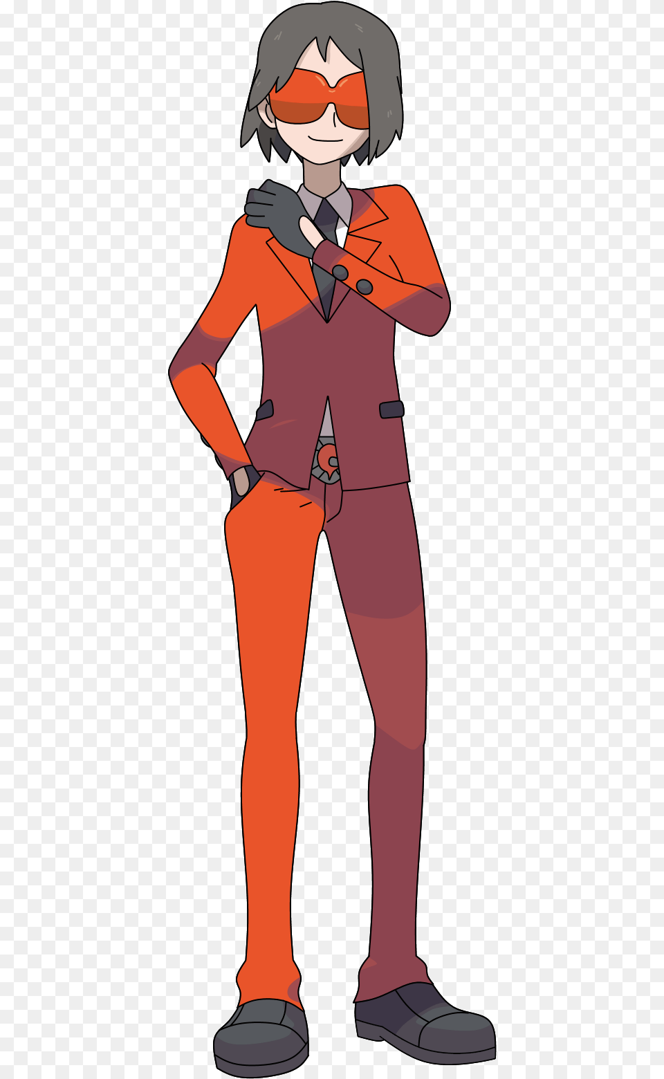 Pokemon Calem Team Flare, Adult, Man, Person, Male Free Transparent Png