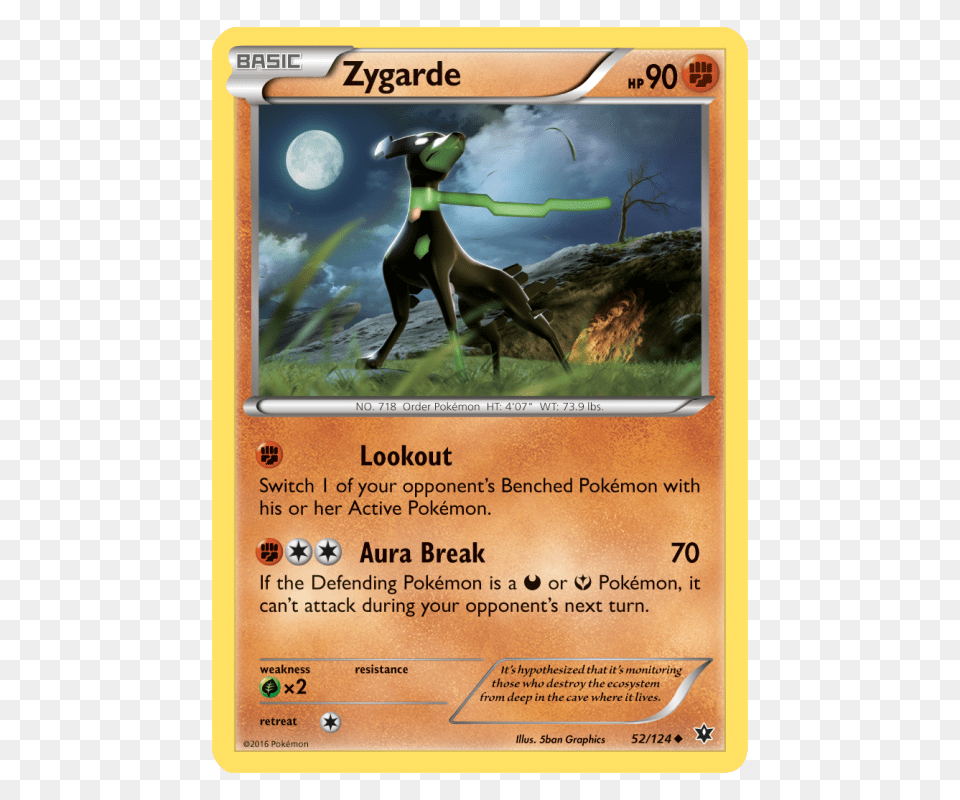 Pokemon Card Zygarde, Advertisement, Poster, Animal, Antelope Free Png Download