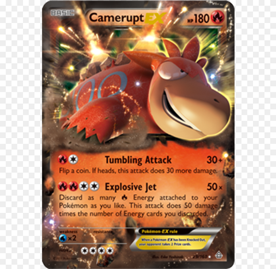 Pokemon Cards Mega Camerupt, Advertisement, Poster, Can, Tin Free Transparent Png