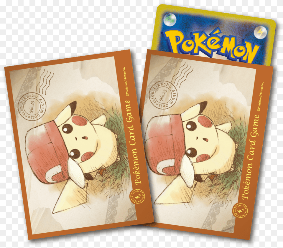 Pokemon Center Card Sleeves Japanese Pikachu Deck Shield Pikachu Card Sleeves, Book, Publication, Animal, Canine Free Png Download