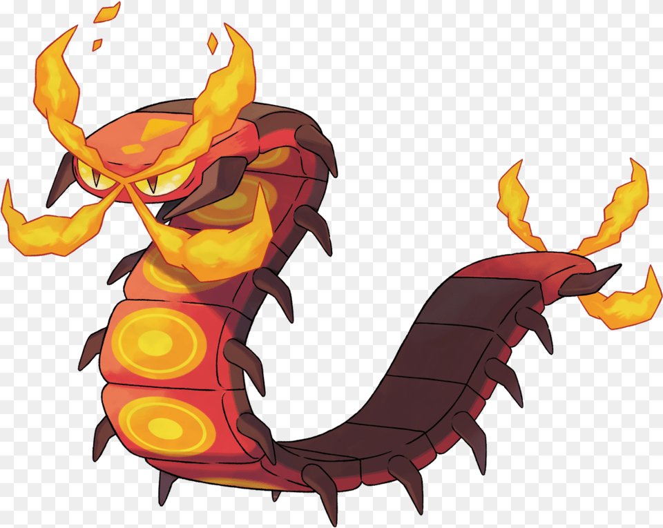 Pokemon Centiskorch, Dragon, Adult, Male, Man Free Png Download