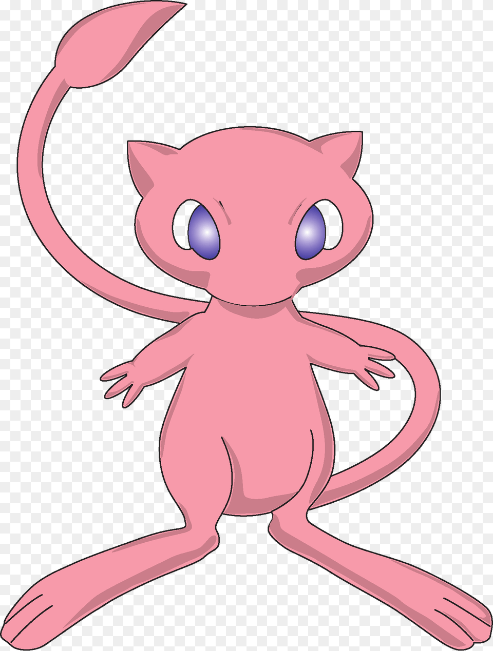 Pokemon Characters Vector Mew Vector, Alien, Baby, Person, Animal Png