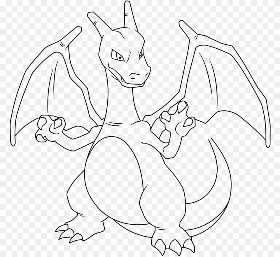 Pokemon Charizard Drawing At Getdrawings Coloring Pages Pokemon, Nature, Night, Outdoors, Astronomy Free Png