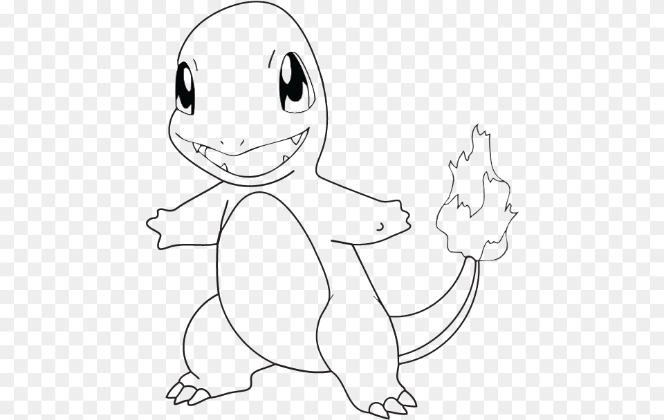 Pokemon Charmander, Stencil, Person Free Png