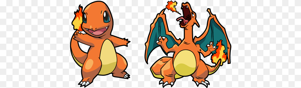 Pokemon Charmander And Charizard Cursor Charmander And Charizard, Baby, Person, Face, Head Free Transparent Png