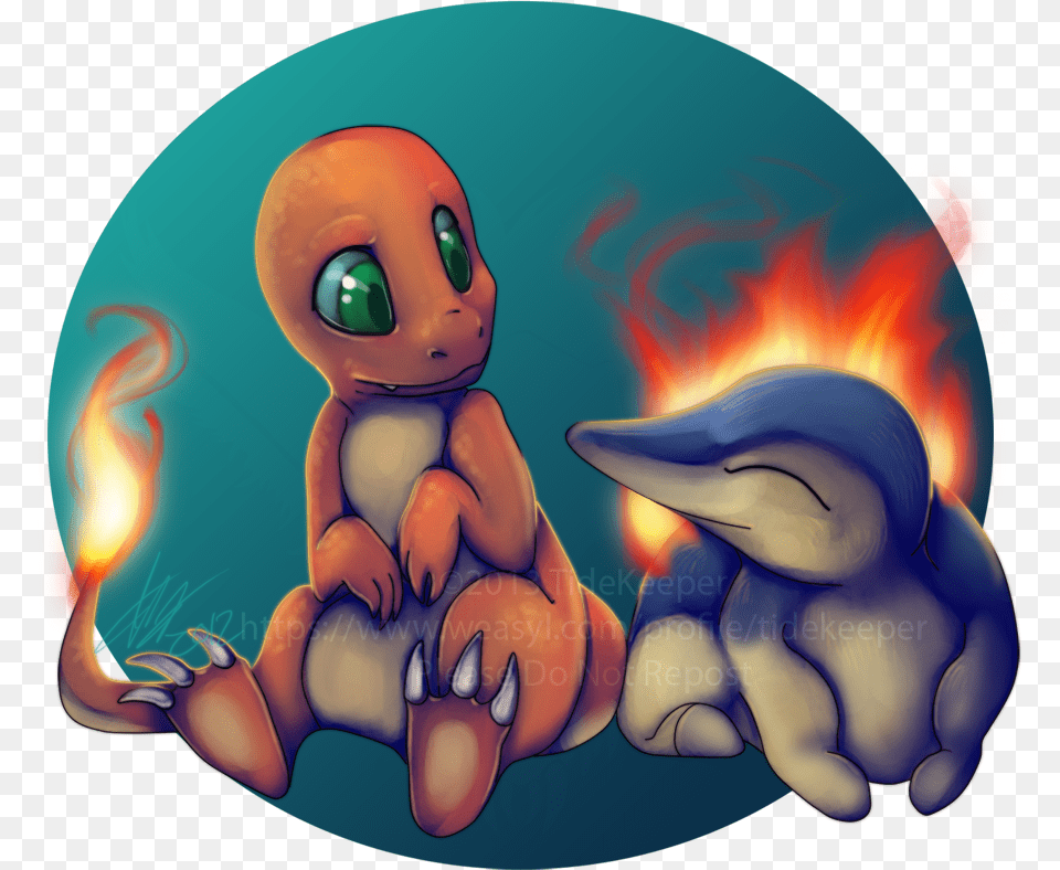 Pokemon Charmander And Cyndaquil U2014 Weasyl Charmander And Cyndaquil, Baby, Person, Face, Head Png