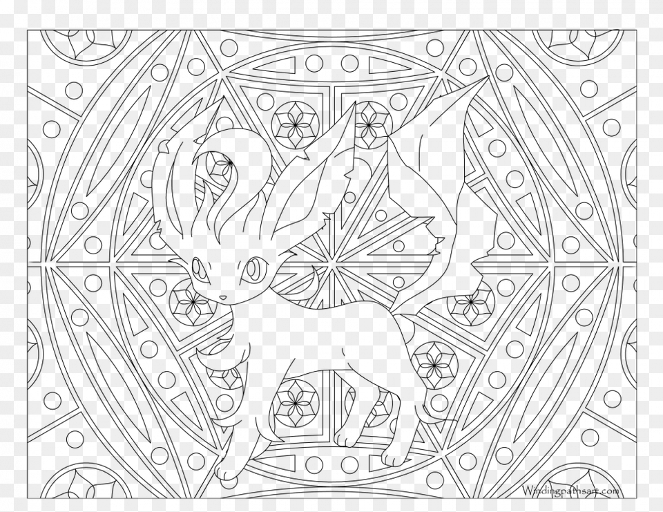 Pokemon Clipart Coloring Pokemon Adult Coloring Pages, Gray Free Png Download